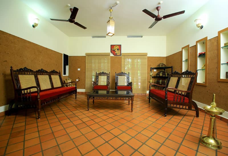 Sitting room at Malakkarethu House